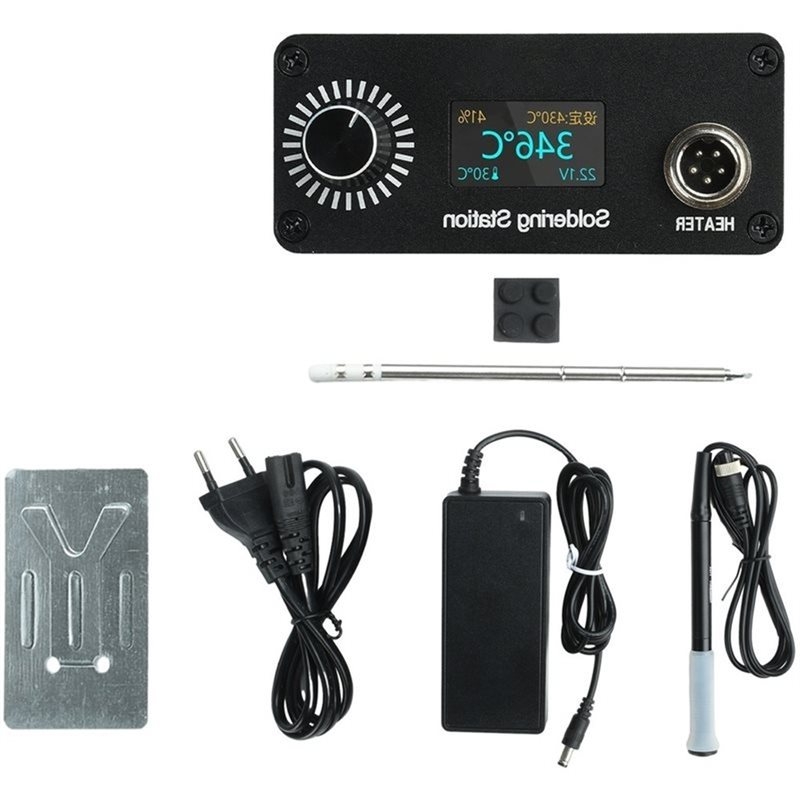 محطة لحام محمولة AB11-T12 لإصل - مراجعة Soldering Station T12 Oled وسعره